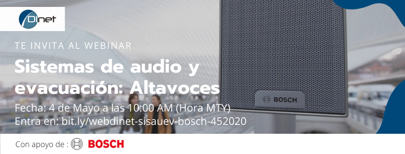 Webinar Dinet - Sistemas de audio y evacuación: Altavoces Bosch